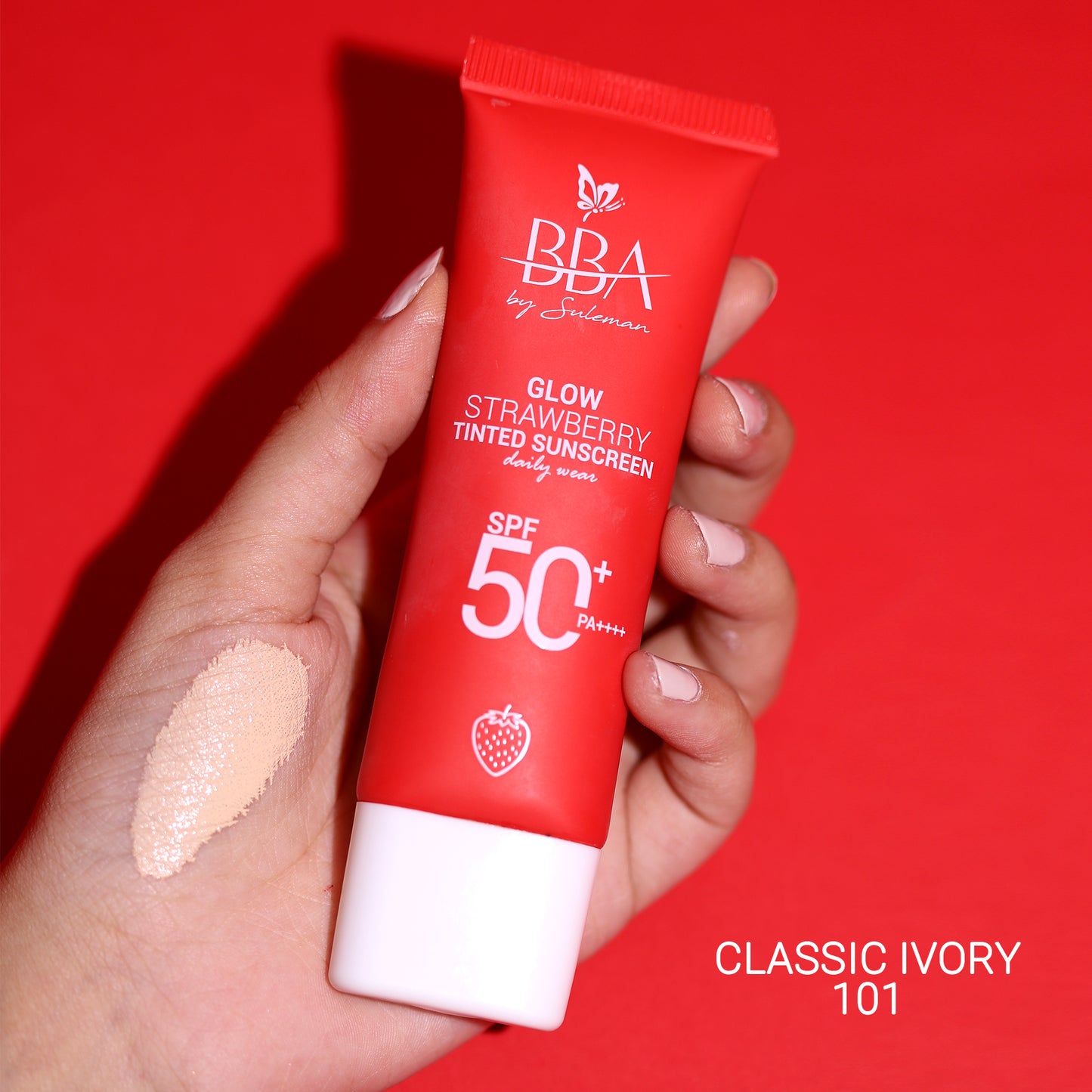 Glow Strawberry Tinted Sunscreen SPF50+ PA++++