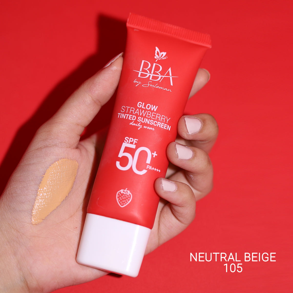 Glow Strawberry Tinted Sunscreen SPF50+ PA++++