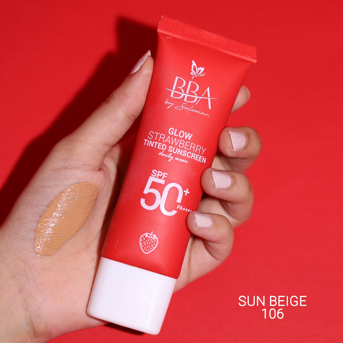Glow Strawberry Tinted Sunscreen SPF50+ PA++++