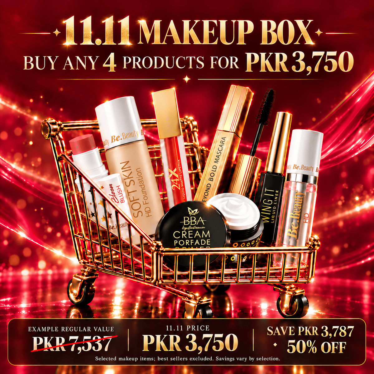 Buy any 4 products for Rs.3,750 Only