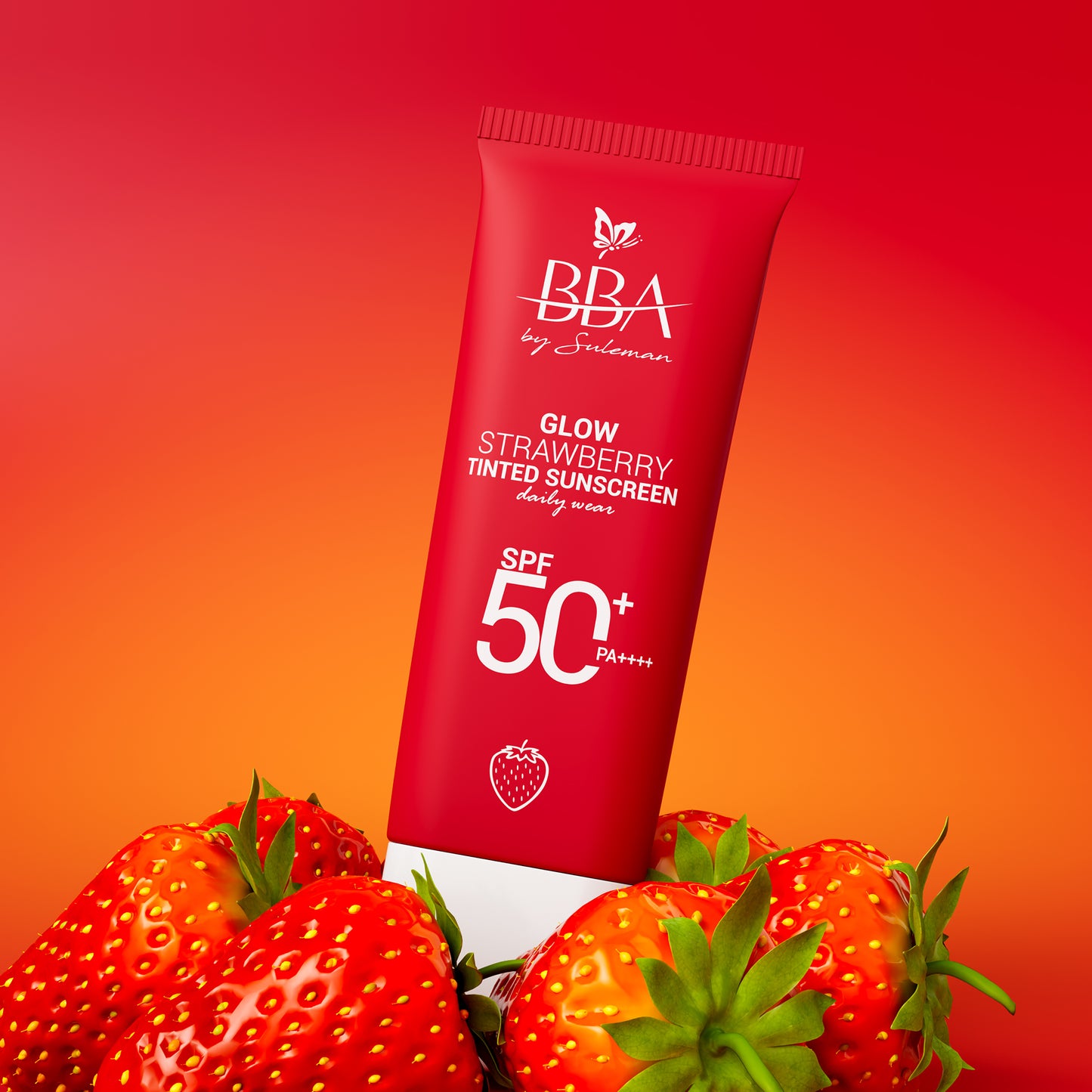 Glow Strawberry Tinted Sunscreen SPF50+ PA++++