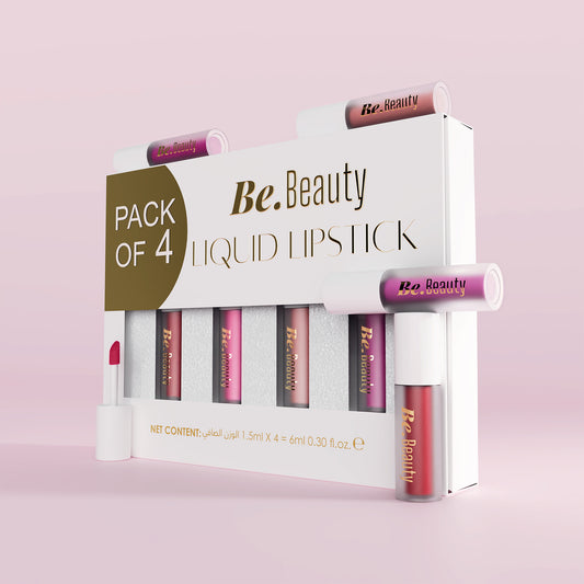Be Beauty Pack of 4 Liquid Lipstick