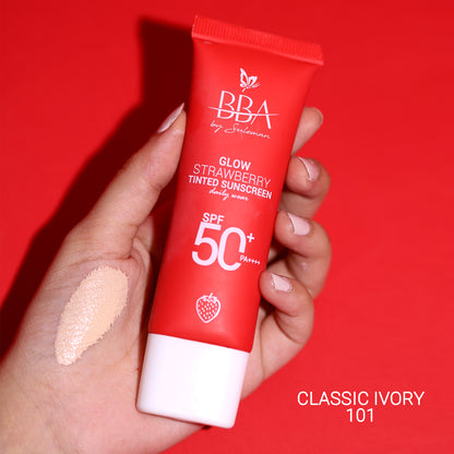 Glow Strawberry Tinted Sunscreen SPF50+ PA++++