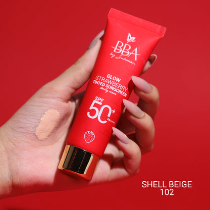 Glow Strawberry Tinted Sunscreen SPF50+ PA++++