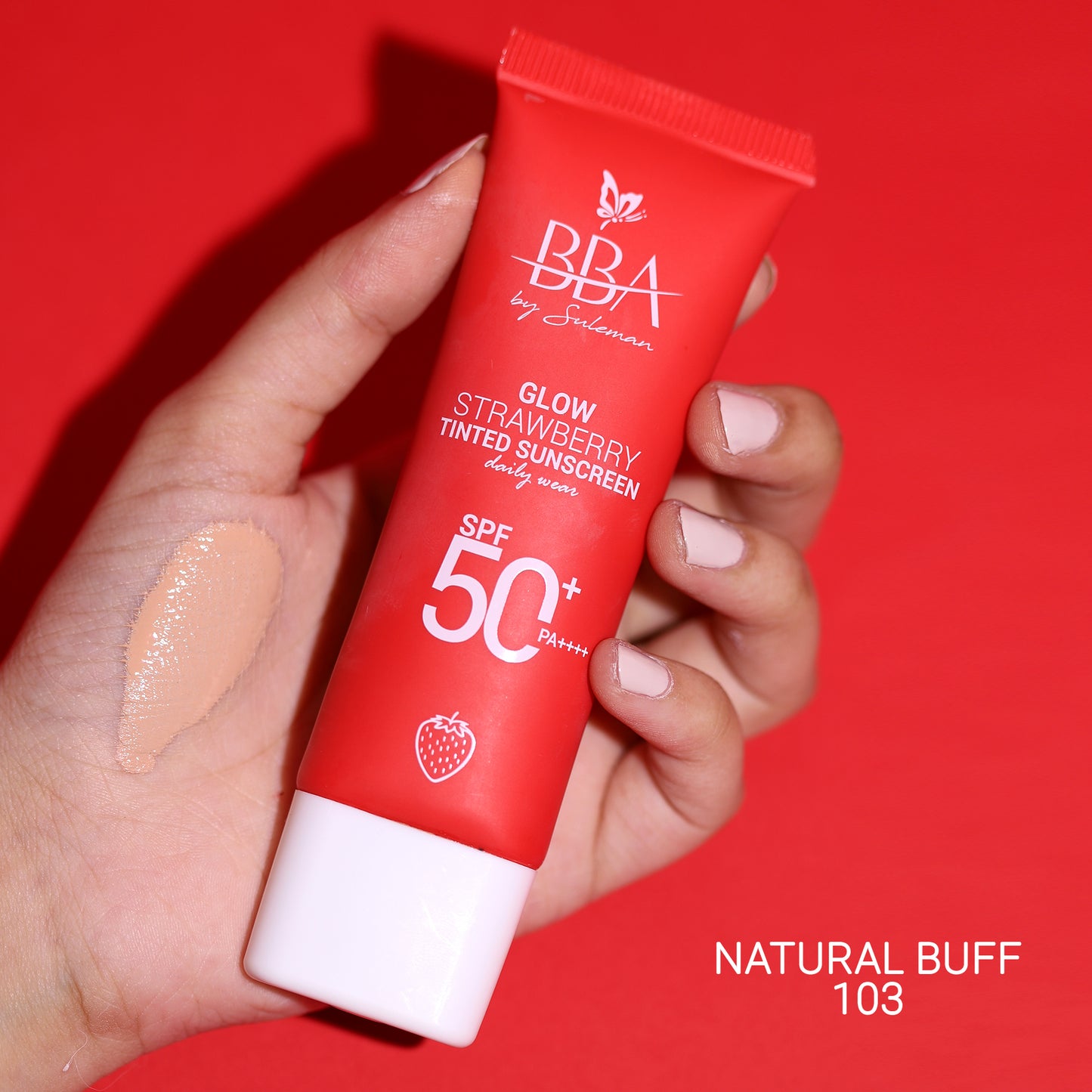 Glow Strawberry Tinted Sunscreen SPF50+ PA++++