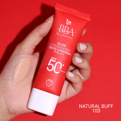 Glow Strawberry Tinted Sunscreen SPF50+ PA++++
