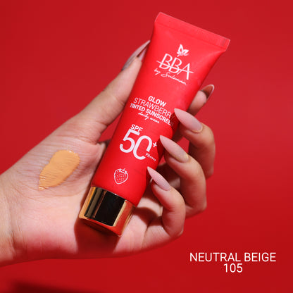 Glow Strawberry Tinted Sunscreen SPF50+ PA++++