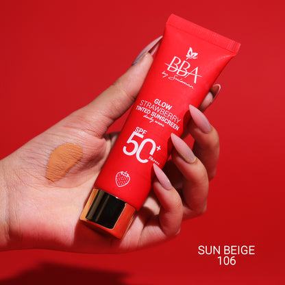 Glow Strawberry Tinted Sunscreen SPF50+ PA++++