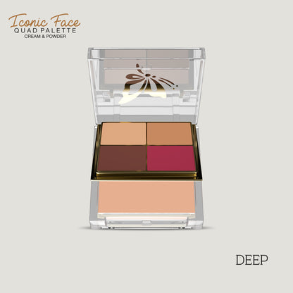 Iconic Face Quad Palette (Cream & Powder)
