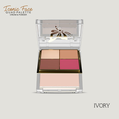 Iconic Face Quad Palette (Cream & Powder)