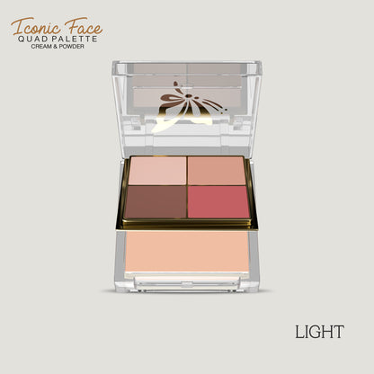 Iconic Face Quad Palette (Cream & Powder)