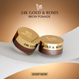 24K Gold & Roses Brow Pomade