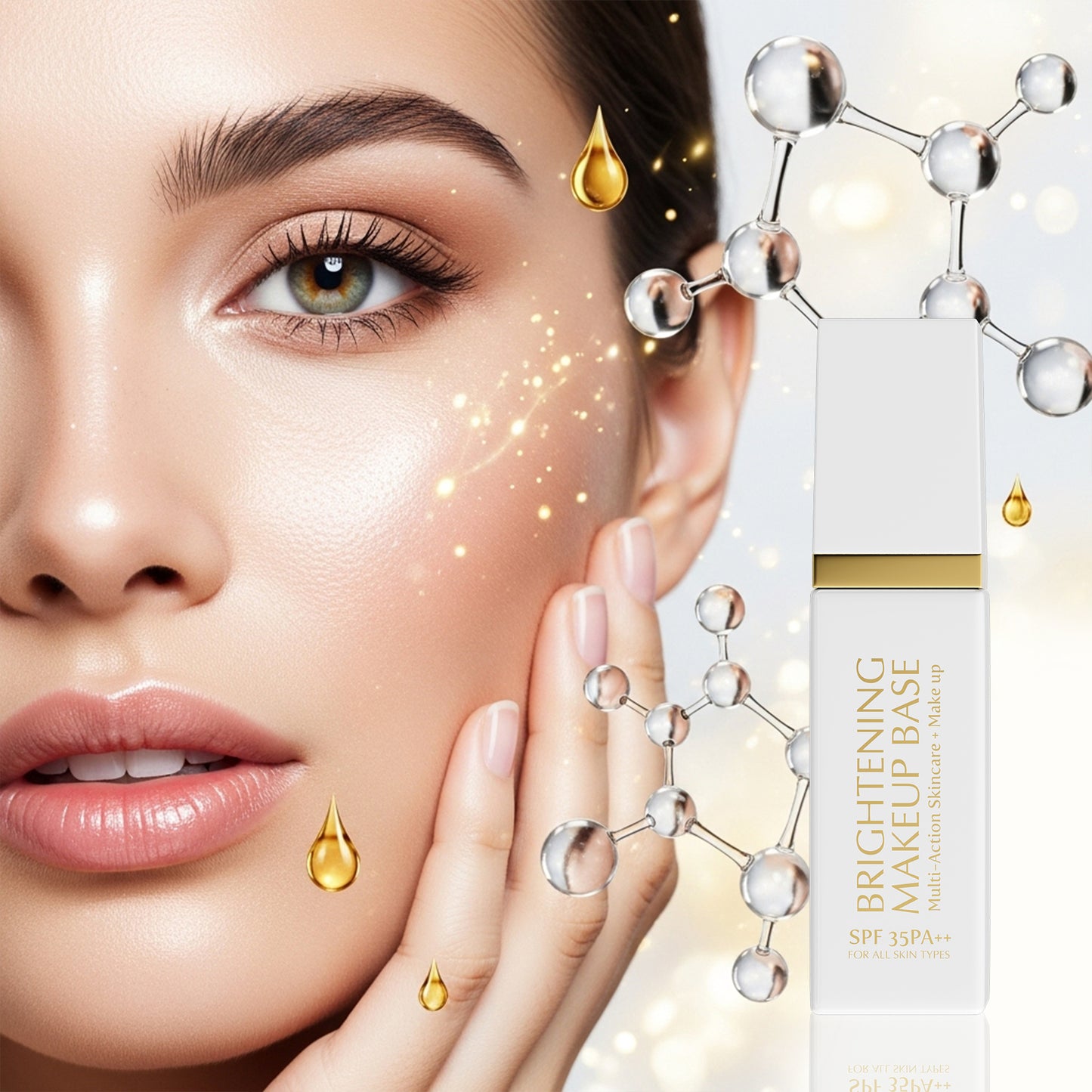 BRIGHTENING MAKEUP BASE (Multi-Action Skincare + Make up) BB CREAM