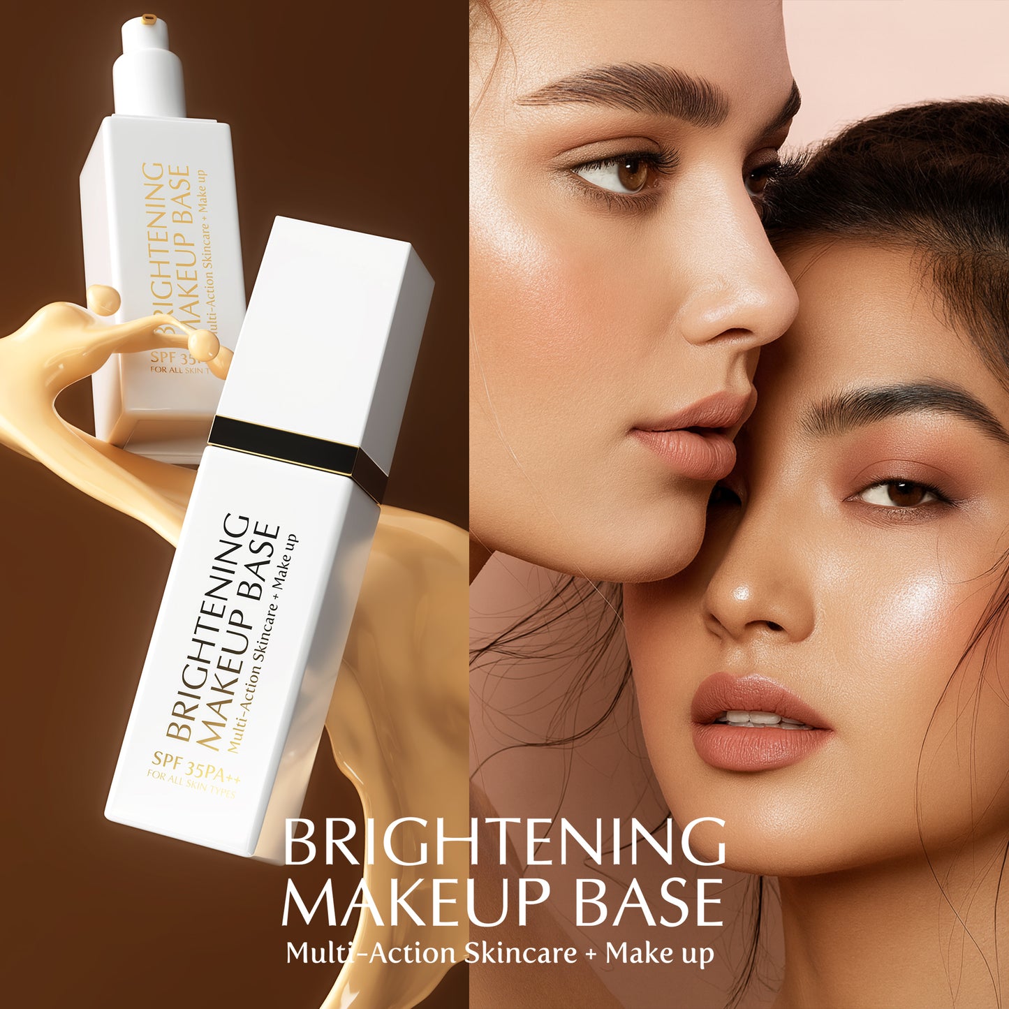 BRIGHTENING MAKEUP BASE (Multi-Action Skincare + Make up) BB CREAM