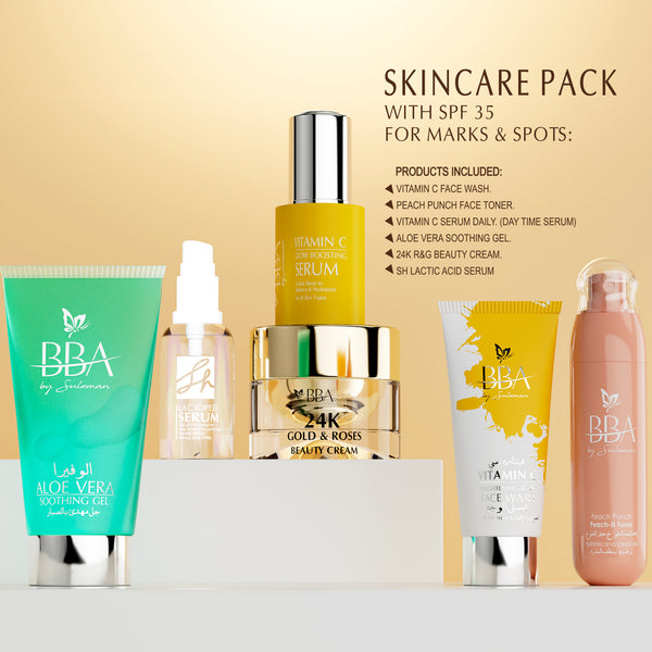 Skincare Pack with SPF 35 for Marks & Spots