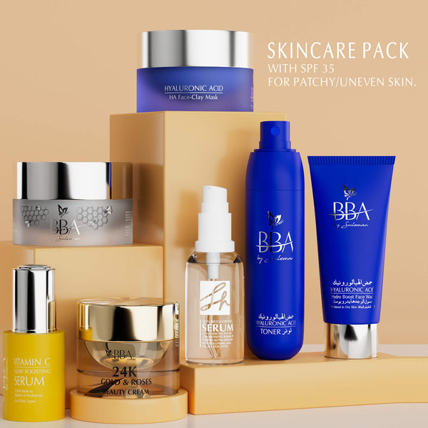 Skincare Pack with SPF 35 for Patchy/Uneven Skin