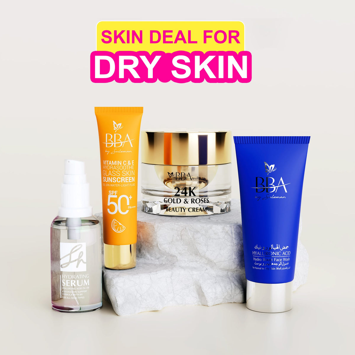 Skincare Pack with SPF 35 for Dry & Dehydrated Skin
