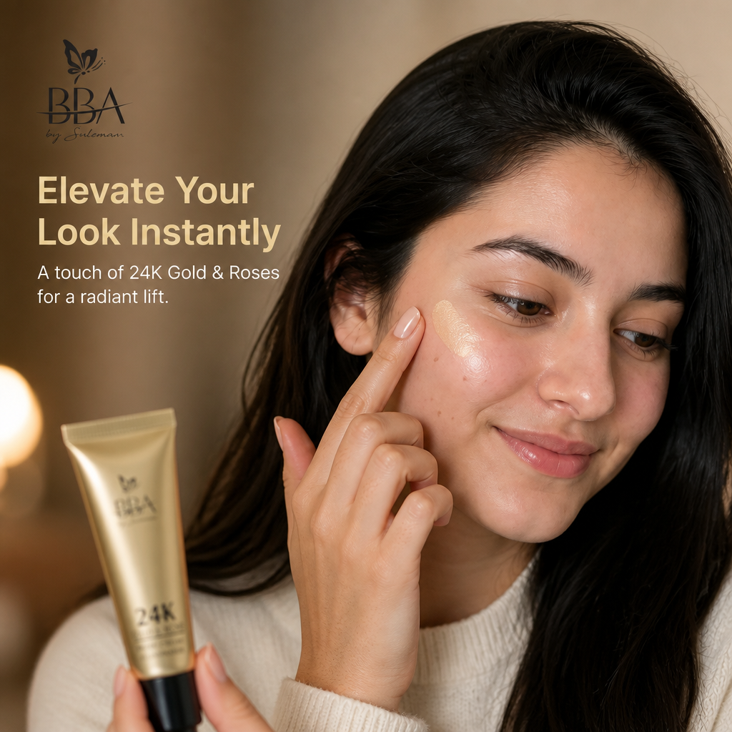 24K Gold & Roses Strobe Cream / illuminator