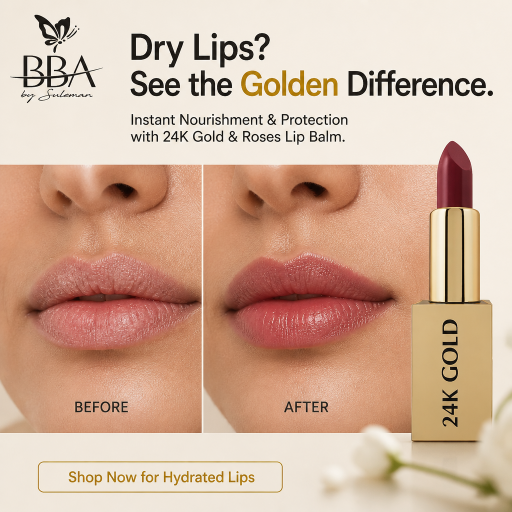 24K Gold & Roses Lip Balm