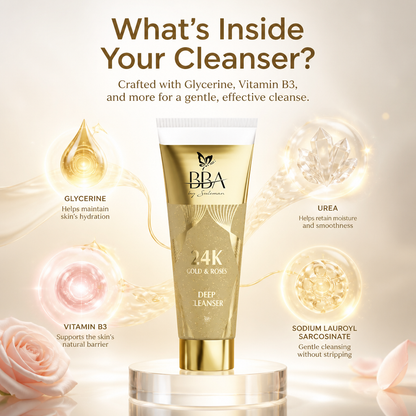 24K Gold & Roses Deep Cleanser