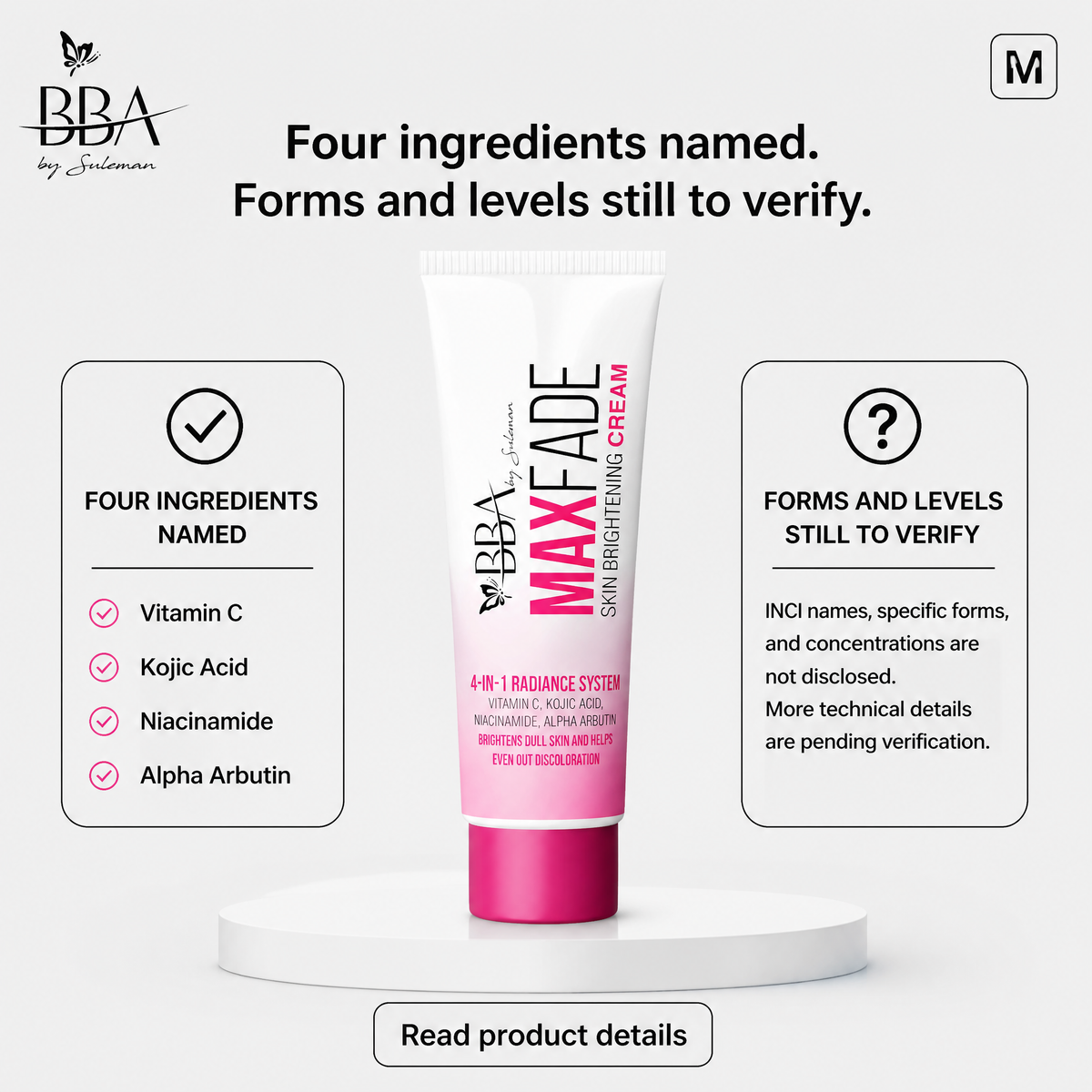 Maxfade Skin Brightening Cream