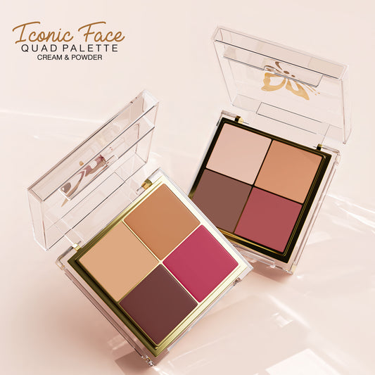 Iconic Face Quad Palette (Cream & Powder)
