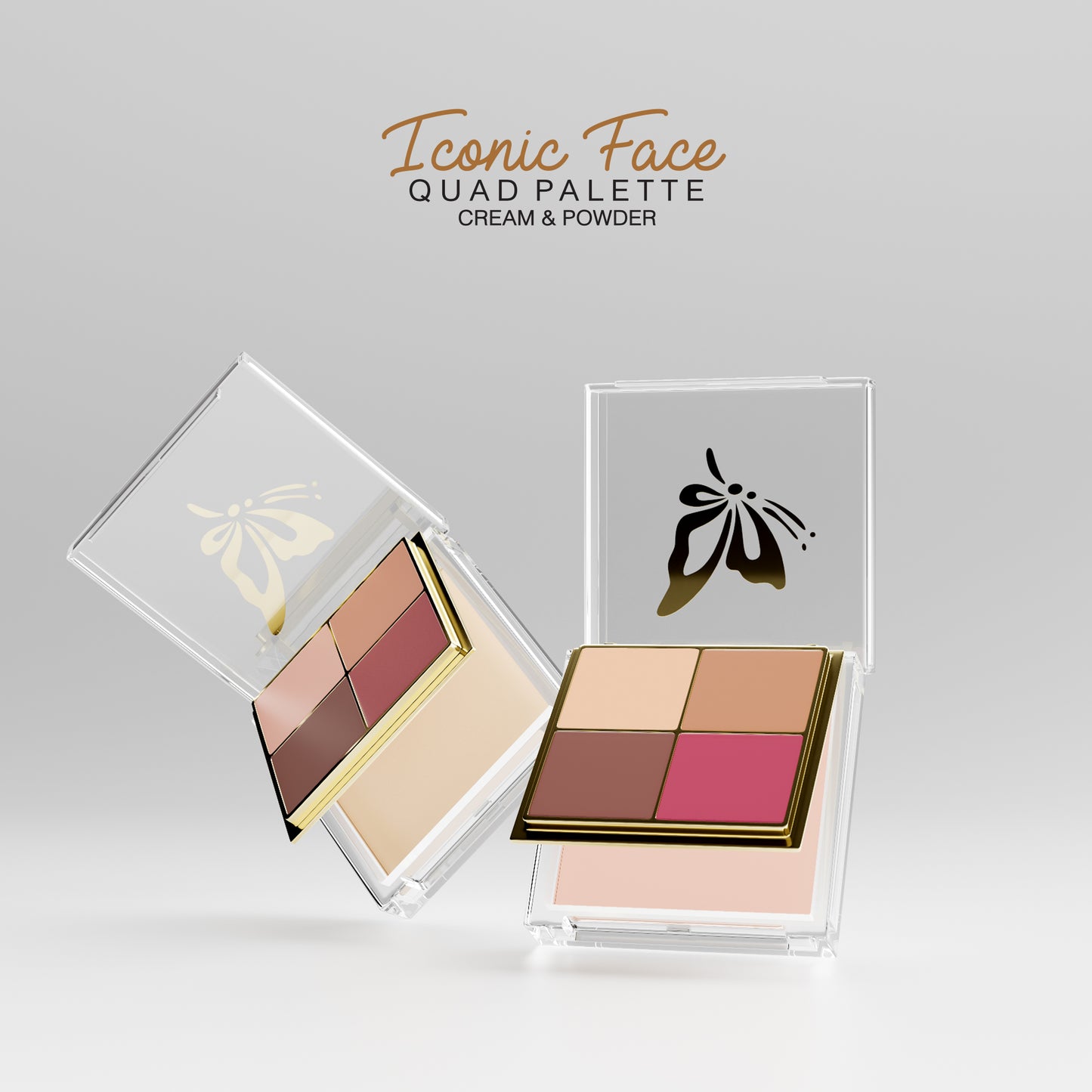 Iconic Face Quad Palette (Cream & Powder)