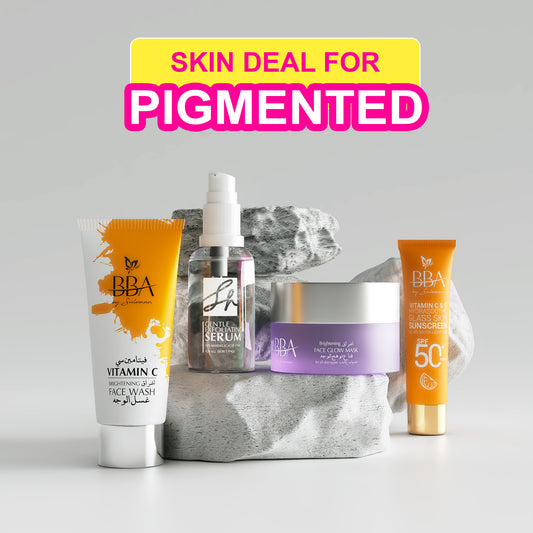 Skincare Pack with SPF 35 for Pigmented Skin oily