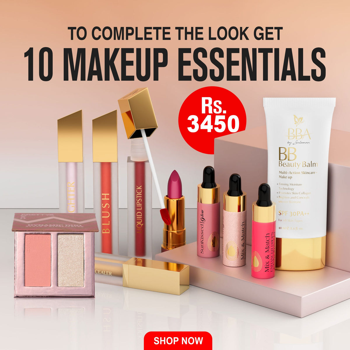 10 Makeup Essentials for Rs.3450