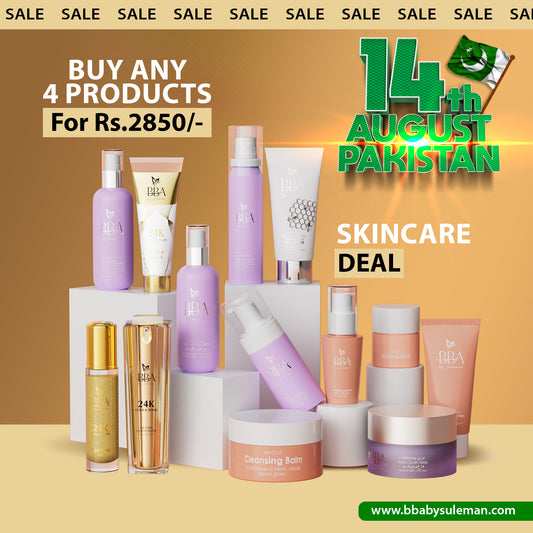SKINCARE DEAL - BUY ANY 4 ITEMS FOR PKR.2850/-