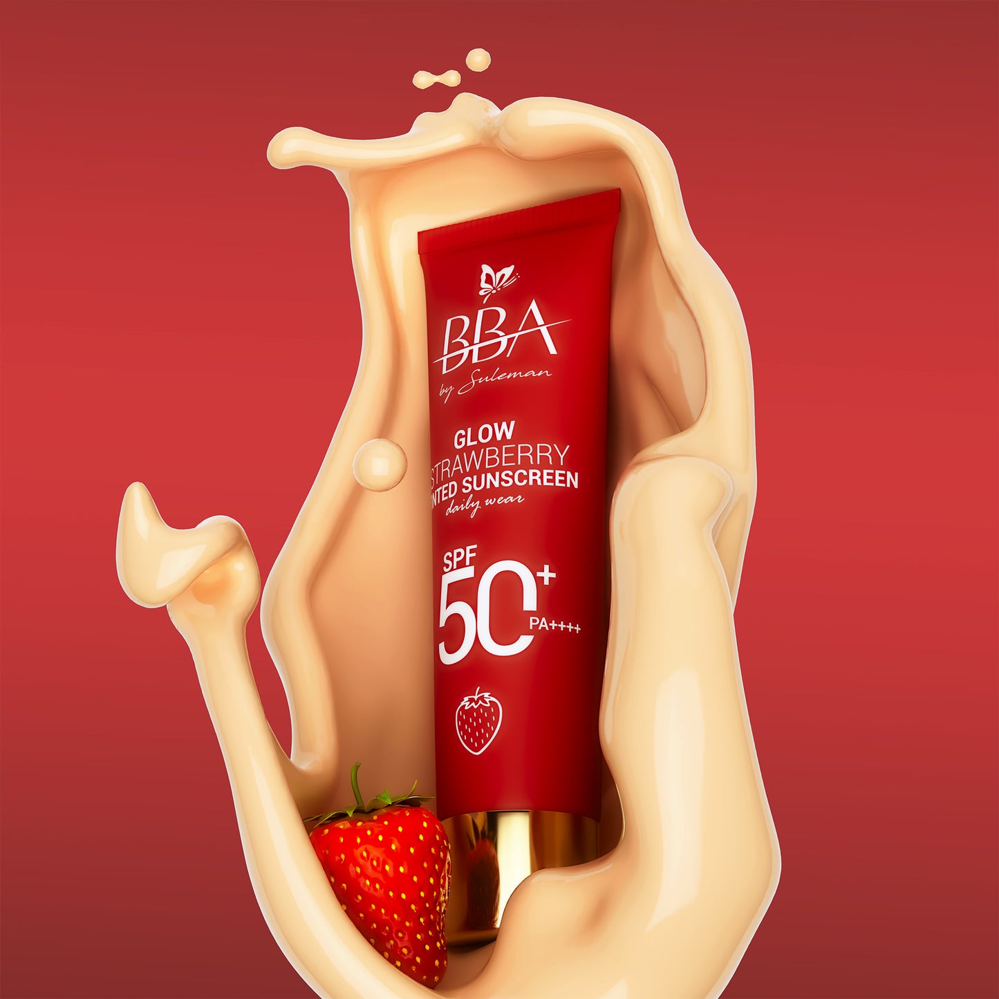 Glow Strawberry Tinted Sunscreen SPF50+ PA++++