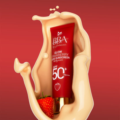 Glow Strawberry Tinted Sunscreen SPF50+ PA++++