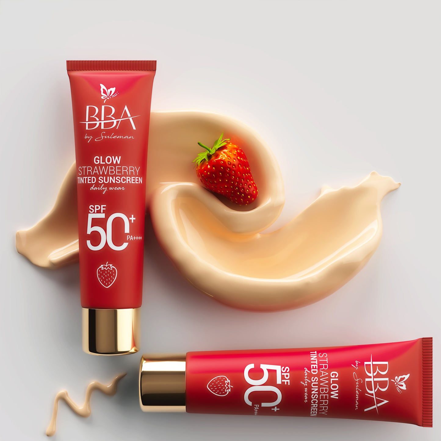 Glow Strawberry Tinted Sunscreen SPF50+ PA++++